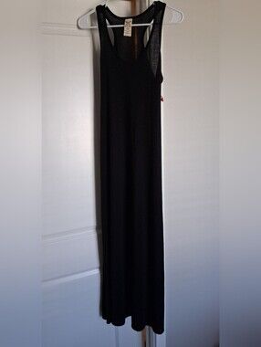 Faded Glory Black Racerback Maxi Dress